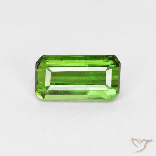 0.85ct Natural Forest Green Tourmaline, Octagon / Emerald Cut, VS-SI, Photo A