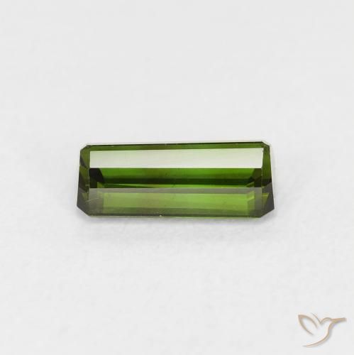 Tourmaline Gemstone in 7.7 x 3.8 mm Size for Sale, Tourmaline Stone in Earthy Green Color
