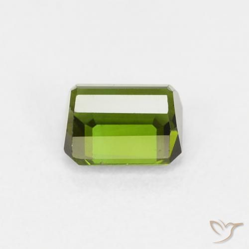 Tourmaline Gemstone in 5.3 x 4.5 mm Size for Sale, Tourmaline Stone in Seaweed Green Color