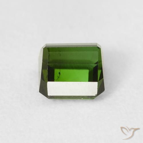 Tourmaline Gemstone in 5.1 x 4.8 mm Size for Sale, Tourmaline Stone in Forest Green Color