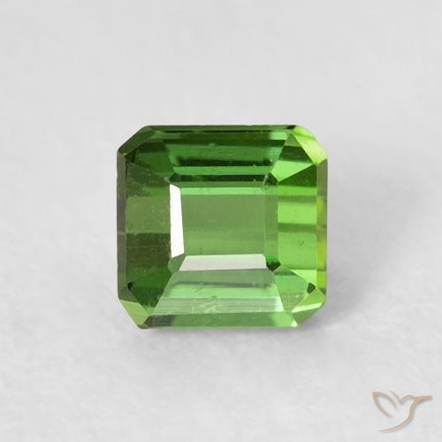0.64ct Natural Forest Green Tourmaline, Emerald Cut, VS