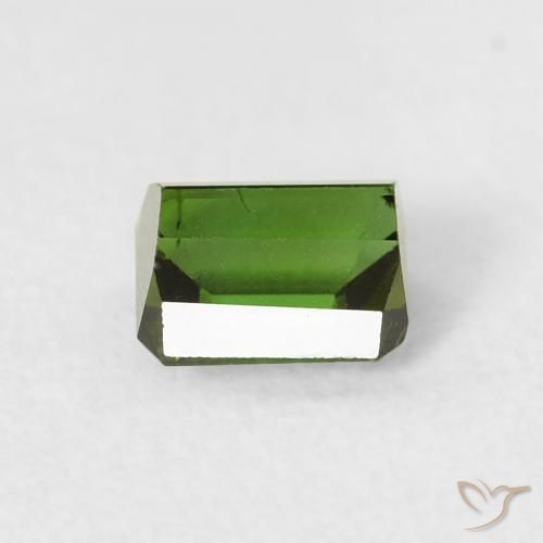 Tourmaline Gemstone in 4.7 x 4.1 mm Size for Sale, Tourmaline Stone in Deep Green Color