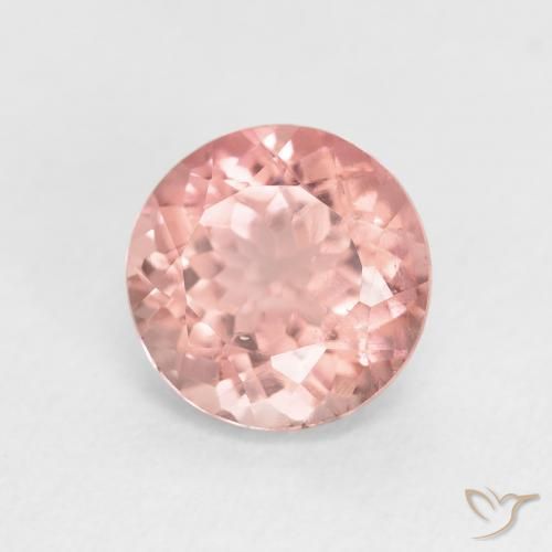 1.67 ct Pink Tourmaline Stone, Natural Tourmaline in Round Facet Shape for Sale