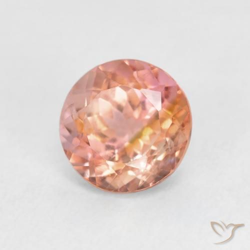 1.41 ct Pink Tourmaline Stone, Natural Tourmaline in Round Facet Shape for Sale