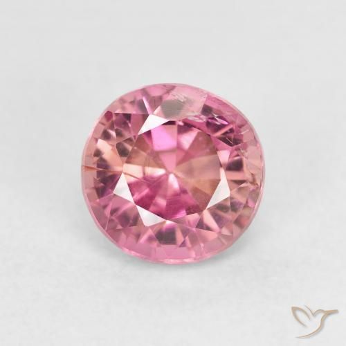 1.49 ct Pink Tourmaline Stone, Natural Tourmaline in Round Facet Shape for Sale