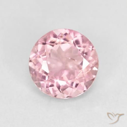 1.24ct Natural Light Pink Tourmaline, Round, VS