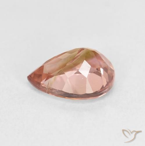 Tourmaline Gemstone in 8.2 x 6.4 mm Size for Sale, Tourmaline Stone in Light Earth Orange Color
