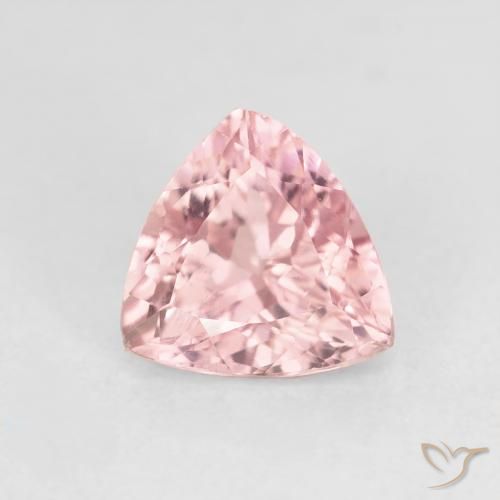 1.45ct Natural Medium Light-Pink Tourmaline, Trillion, VS