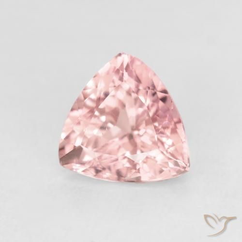 1.45 ct Pink Tourmaline Stone, Natural Tourmaline in Trillion Facet Shape for Sale