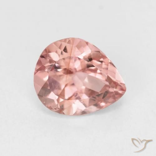 1.46ct Natural Light Pink Tourmaline, Pear Shape, VS