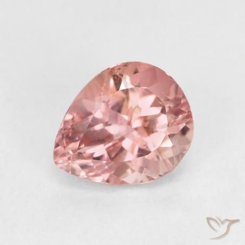 1.46 ct Pink Tourmaline Stone, Natural Tourmaline in Pear Facet Shape for Sale