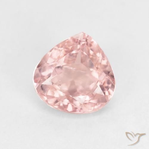 1.43 ct Pink Tourmaline Stone, Natural Tourmaline in Pear Facet Shape for Sale
