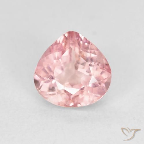 1.52ct Natural Light Hot Pink Tourmaline, Pear Shape, VS, Photo A