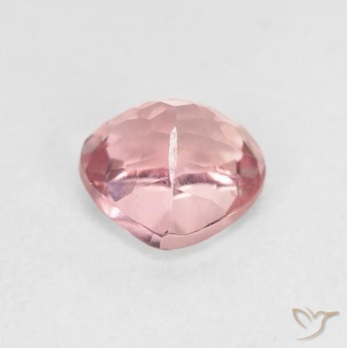 Tourmaline Gemstone in 7.3 x 7.1 mm Size for Sale, Tourmaline Stone in Light Hot Pink Color