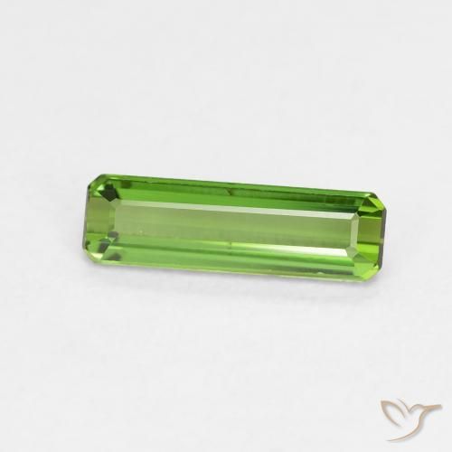 0.80 ct Green Tourmaline Stone, Natural Tourmaline in Octagon Step Cut Shape for Sale