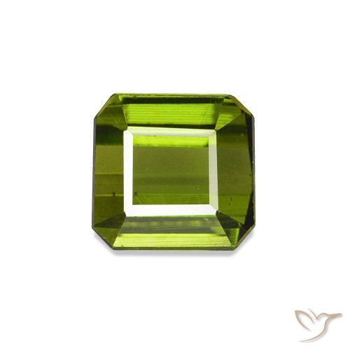 0.69ct Deep Green Tourmaline, Emerald Cut, VVS