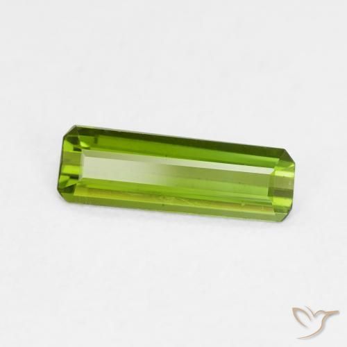 0.70 ct Green Tourmaline Stone, Natural Tourmaline in Octagon Step Cut Shape for Sale
