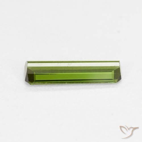 Tourmaline Gemstone in 10.3 x 3.4 mm Size for Sale, Tourmaline Stone in Lively Green Color