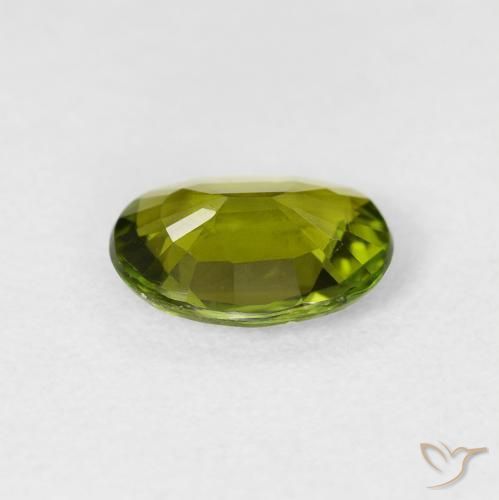 Tourmaline Gemstone in 9 x 7 mm (calibrated) Size for Sale, Tourmaline Stone in Warm Forest Green Color