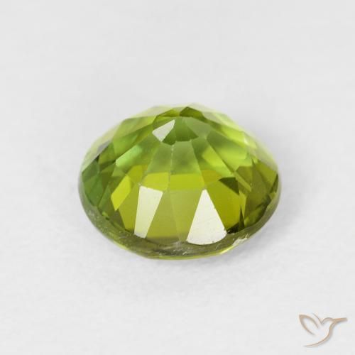 Tourmaline Gemstone in 7 mm (calibrated) Size for Sale, Tourmaline Stone in Olive Green Color