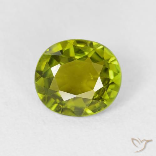 1.44ct Natural Lively Green Tourmaline, Oval, VS