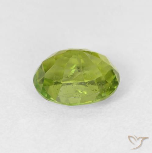 Tourmaline Gemstone in 7.7 x 6.3 mm Size for Sale, Tourmaline Stone in Medium Green Color
