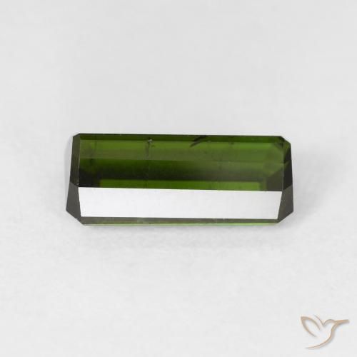 Tourmaline Gemstone in 11.3 x 6 mm Size for Sale, Tourmaline Stone in Earthy Green Color