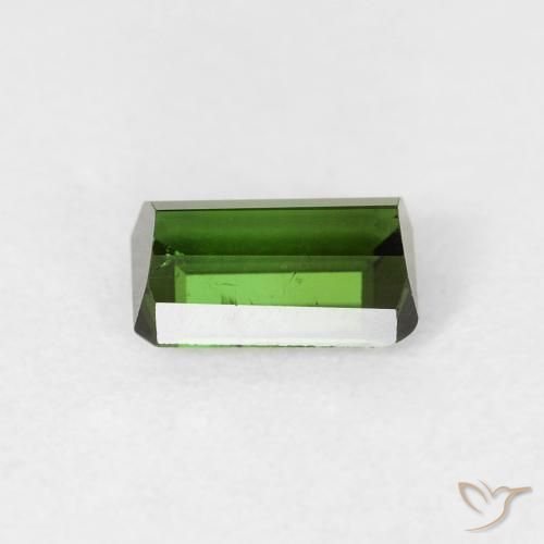 Tourmaline Gemstone in 6.4 x 4.4 mm Size for Sale, Tourmaline Stone in Medium Green Color