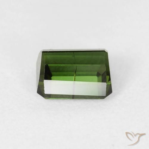 Tourmaline Gemstone in 6.4 x 5.2 mm Size for Sale, Tourmaline Stone in Earthy Green Color