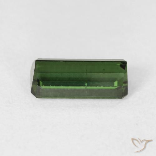 Tourmaline Gemstone in 9.6 x 4.5 mm Size for Sale, Tourmaline Stone in Earthy Green Color
