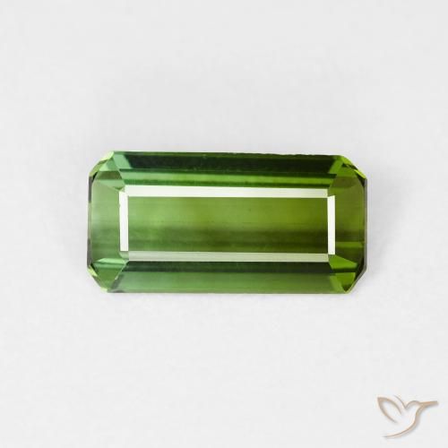 0.99ct Natural Forest Green Tourmaline, Emerald Cut, VVS-VS