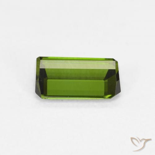 Tourmaline Gemstone in 6.8 x 4.2 mm Size for Sale, Tourmaline Stone in Forest Green Color