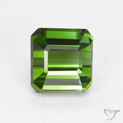 1.10ct Natural Forest Green Tourmaline, Emerald Cut, VVS