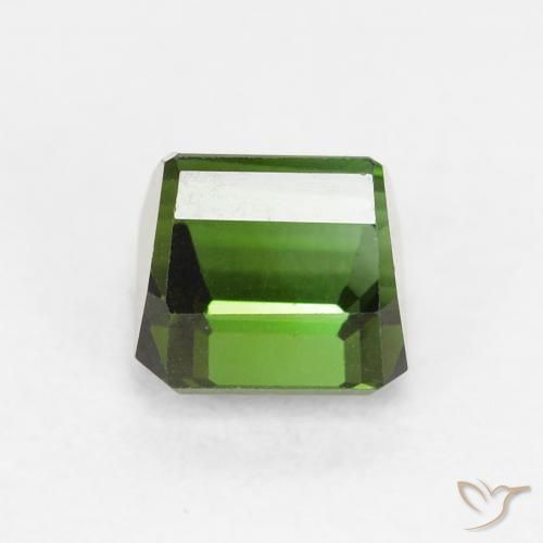 Tourmaline Gemstone in 5.4 x 5.2 mm Size for Sale, Tourmaline Stone in Forest Green Color