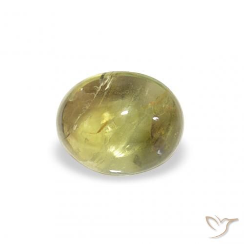 0.76ct Natural Warm Green Tourmaline, Oval, Transparent