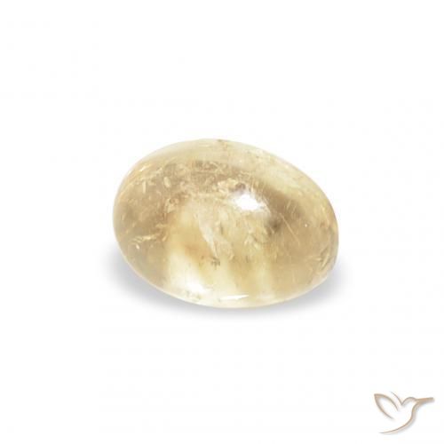 0.72 ct Golden Tourmaline Stone, Natural Tourmaline in Oval Cabochon Shape for Sale