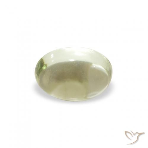 0.86ct طبيعي أخضر مصفر تورمالين, بيضوي, شفاف, Photo A