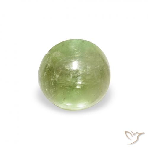 0.57ct Natural Yellowish Green Tourmaline, Round, Transparent