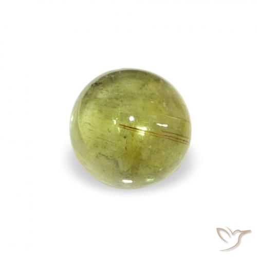 0.53ct Natural Lemon Yellow Tourmaline, Round, Transparent