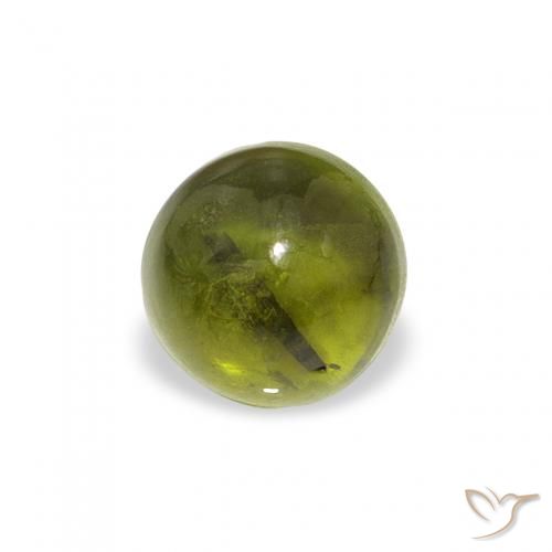 0.67ct Natural Forest Green Tourmaline, Round, Transparent