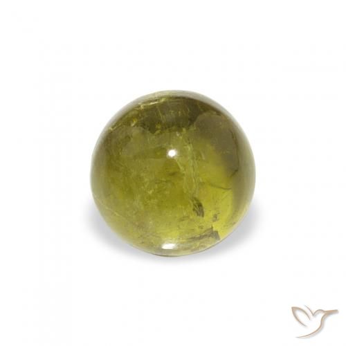 0.76ct Natural Medium Green Tourmaline, Round, Transparent