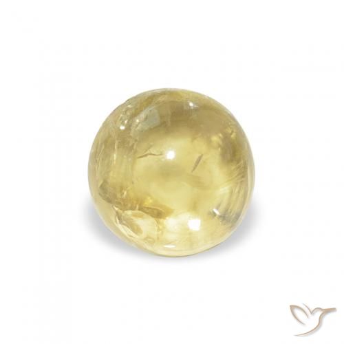 0.71ct Natural Light Yellow Tourmaline, Round, Transparent