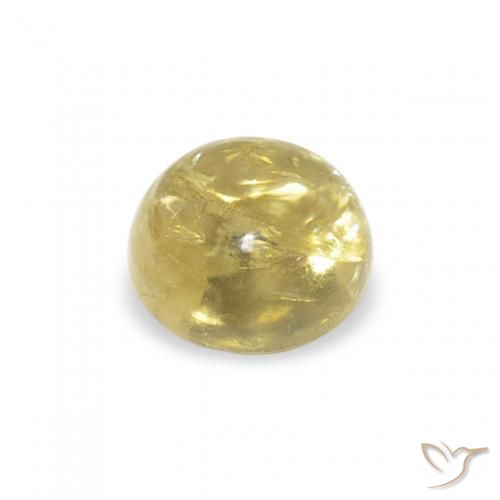 Tourmaline Gemstone in 5.2 mm Size for Sale, Tourmaline Stone in Light Yellow Color