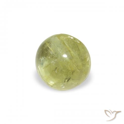 0.59ct Natural Yellowish Green Tourmaline, Round, Transparent