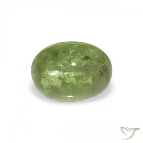 0.79ct Natural Medium Green Tourmaline, Oval, Transparent