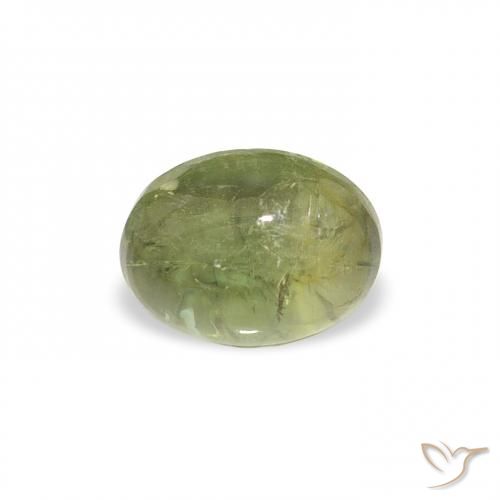 0.84ct Natural Earthy Green Tourmaline, Oval, Transparent