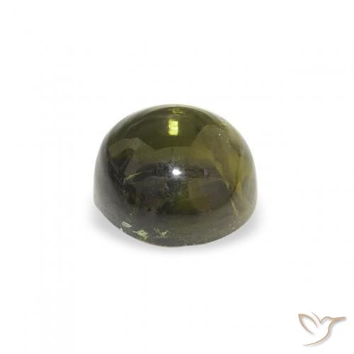 Tourmaline Gemstone in 5 mm (calibrated) Size for Sale, Tourmaline Stone in Earthy Green Color