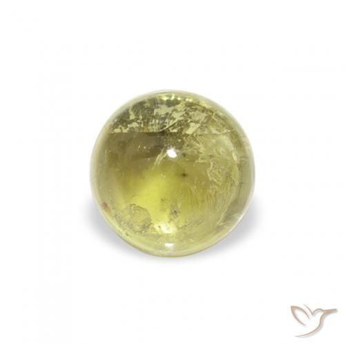 0.72ct Natural Warm Earthy Green Tourmaline, Round, Transparent