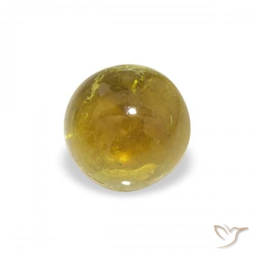 0.69ct Natural Yellowish Golden Tourmaline, Round, Transparent
