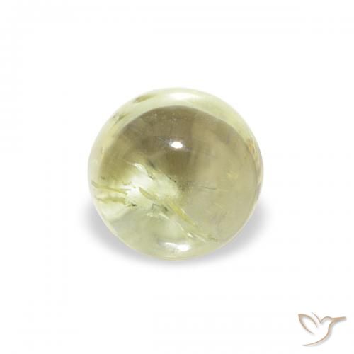 0.64ct Natural Yellow Green Tourmaline, Round, Transparent
